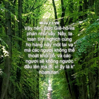 Picture 04 - Mi-ca 2:3 VIE - Vậy nên, Đức Giê-hô-va phán như vầy: - Bible Verse Picture