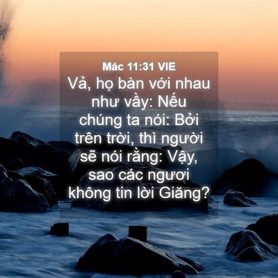 Picture 04 - Mác 11:31 VIE - Vả, họ bàn với nhau như vầy: Nếu - Bible Verse Picture