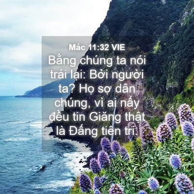 Picture 04 - Mác 11:32 VIE - Bằng chúng ta nói trái lại: Bởi người - Bible Verse Picture