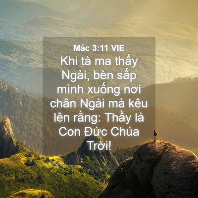 Picture 04 - Mác 3:11 VIE - Khi tà ma thấy Ngài, bèn sấp mình xuống - Bible Verse Picture