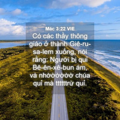 Picture 04 - Mác 3:22 VIE - Có các thầy thông giáo ở thành - Bible Verse Picture