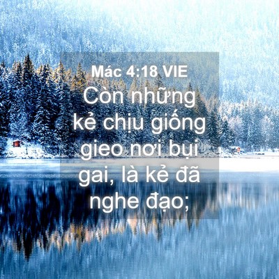 Picture 04 - Mác 4:18 VIE - Còn những kẻ chịu giống gieo nơi bụi - Bible Verse Picture