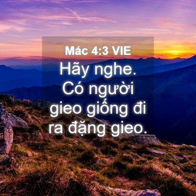 Picture 04 - Mác 4:3 VIE - Hãy nghe. Có người gieo giống đi ra - Bible Verse Picture