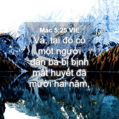 Picture 04 - Mác 5:25 VIE - Vả, tại đó có một người đàn bà - Bible Verse Picture