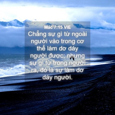 Picture 04 - Mác 7:15 VIE - Chẳng sự gì từ ngoài người vào trong - Bible Verse Picture