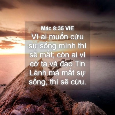Picture 04 - Mác 8:35 VIE - Vì ai muốn cứu sự sống mình thì sẽ - Bible Verse Picture