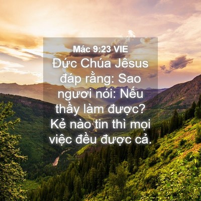 Picture 04 - Mác 9:23 VIE - Đức Chúa Jêsus đáp rằng: Sao ngươi - Bible Verse Picture