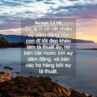 Picture 04 - Na-hum 3:4 VIE - Đó là vì cớ rất nhiều sự dâm đãng - Bible Verse Picture