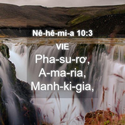 Picture 04 - Nê-hê-mi-a 10:3 VIE - Pha-su-rơ, A-ma-ria, - Bible Verse Picture