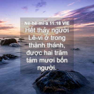 Picture 04 - Nê-hê-mi-a 11:18 VIE - Hết thảy người Lê-vi ở trong thành - Bible Verse Picture