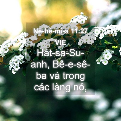Picture 04 - Nê-hê-mi-a 11:27 VIE - Hát-sa-Su-anh, Bê-e-sê-ba và trong các làng - Bible Verse Picture