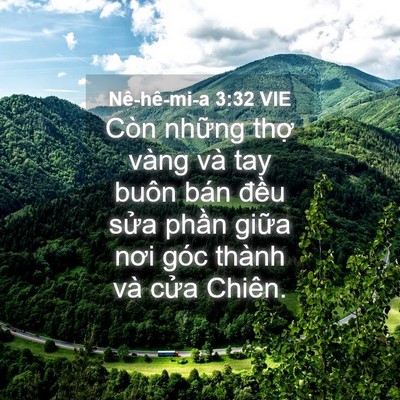 Picture 04 - Nê-hê-mi-a 3:32 VIE - Còn những thợ vàng và tay buôn bán - Bible Verse Picture