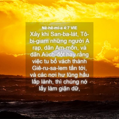 Picture 04 - Nê-hê-mi-a 4:7 VIE - Xảy khi San-ba-lát, Tô-bi-giam những - Bible Verse Picture