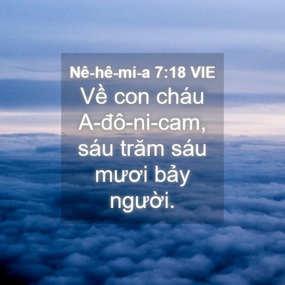 Picture 04 - Nê-hê-mi-a 7:18 VIE - Về con cháu A-đô-ni-cam, sáu trăm sáu - Bible Verse Picture