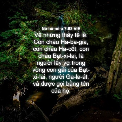 Picture 04 - Nê-hê-mi-a 7:63 VIE - Về những thầy tế lễ: Con cháu - Bible Verse Picture