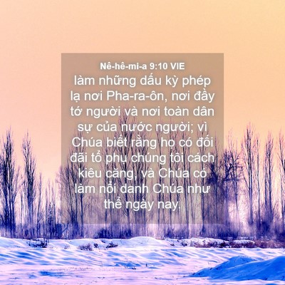 Picture 04 - Nê-hê-mi-a 9:10 VIE - làm những dấu kỳ phép lạ nơi - Bible Verse Picture