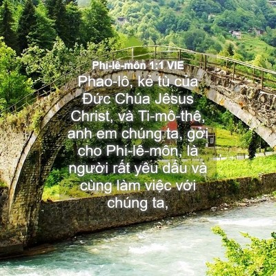 Picture 04 - Phi-lê-môn 1:1 VIE - Phao-lô, kẻ tù của Đức Chúa Jêsus - Bible Verse Picture