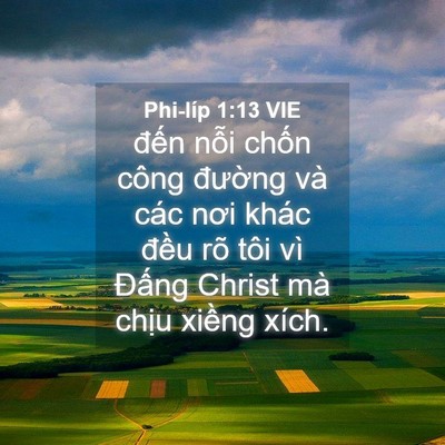 Picture 04 - Phi-líp 1:13 VIE - đến nỗi chốn công đường và các nơi - Bible Verse Picture