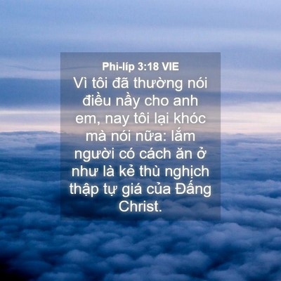 Picture 04 - Phi-líp 3:18 VIE - Vì tôi đã thường nói điều nầy cho - Bible Verse Picture