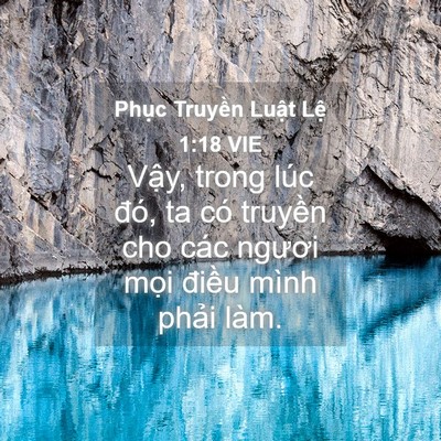Picture 04 - Phục Truyền Luật Lệ 1:18 VIE - Vậy, trong lúc đó, ta có truyền cho các - Bible Verse Picture