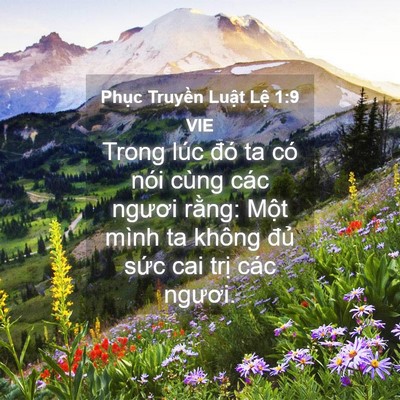 Picture 04 - Phục Truyền Luật Lệ 1:9 VIE - Trong lúc đó ta có nói cùng các ngươi - Bible Verse Picture