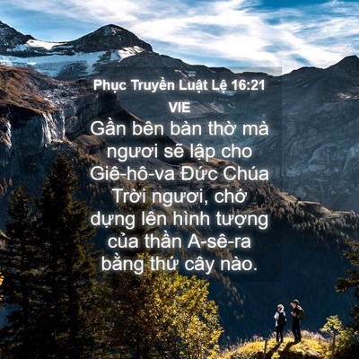 Picture 04 - Phục Truyền Luật Lệ 16:21 VIE - Gần bên bàn thờ mà ngươi sẽ lập cho - Bible Verse Picture