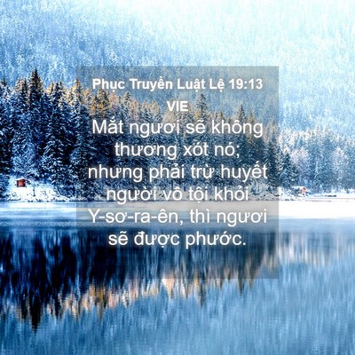 Picture 04 - Phục Truyền Luật Lệ 19:13 VIE - Mắt ngươi sẽ không thương xót nó; - Bible Verse Picture