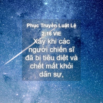 Picture 04 - Phục Truyền Luật Lệ 2:16 VIE - Xảy khi các người chiến sĩ đã bị - Bible Verse Picture