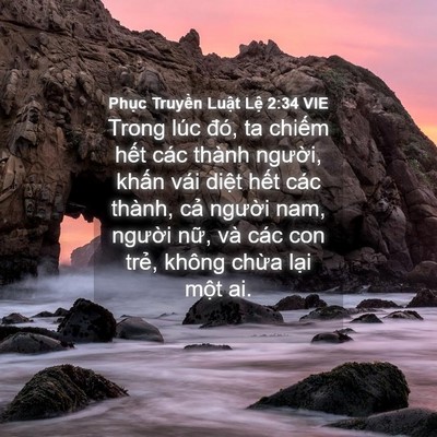 Picture 04 - Phục Truyền Luật Lệ 2:34 VIE - Trong lúc đó, ta chiếm hết các thành - Bible Verse Picture