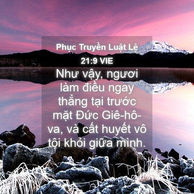 Picture 04 - Phục Truyền Luật Lệ 21:9 VIE - Như vậy, ngươi làm điều ngay thẳng - Bible Verse Picture