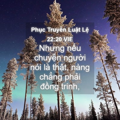 Picture 04 - Phục Truyền Luật Lệ 22:20 VIE - Nhưng nếu chuyện người nói là thật, - Bible Verse Picture