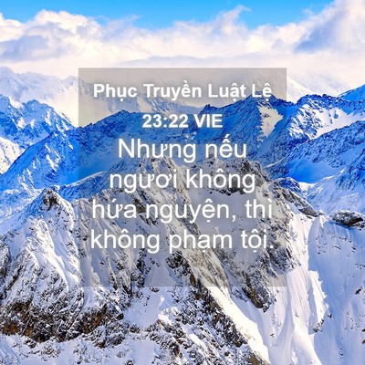 Picture 04 - Phục Truyền Luật Lệ 23:22 VIE - Nhưng nếu ngươi không hứa nguyện, thì - Bible Verse Picture