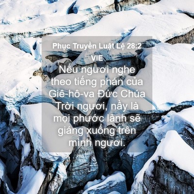 Picture 04 - Phục Truyền Luật Lệ 28:2 VIE - Nếu ngươi nghe theo tiếng phán của - Bible Verse Picture