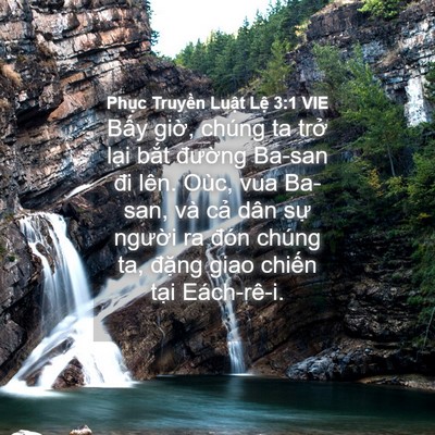 Picture 04 - Phục Truyền Luật Lệ 3:1 VIE - Bấy giờ, chúng ta trở lại bắt - Bible Verse Picture