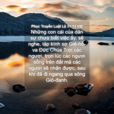 Picture 04 - Phục Truyền Luật Lệ 31:13 VIE - Những con cái của dân sự chưa biết - Bible Verse Picture