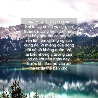 Picture 04 - Phục Truyền Luật Lệ 31:21 VIE - Khi tai vạ nhiều và sự gian truân đã - Bible Verse Picture