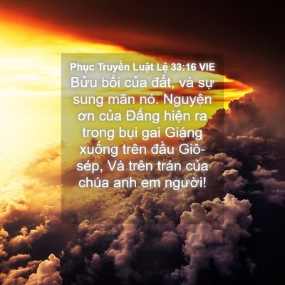 Picture 04 - Phục Truyền Luật Lệ 33:16 VIE - Bửu bối của đất, và sự sung mãn nó. - Bible Verse Picture
