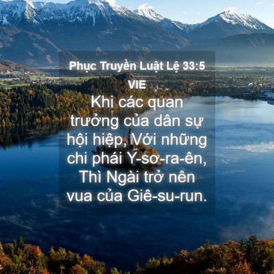 Picture 04 - Phục Truyền Luật Lệ 33:5 VIE - Khi các quan trưởng của dân sự hội - Bible Verse Picture