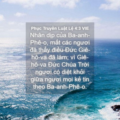 Picture 04 - Phục Truyền Luật Lệ 4:3 VIE - Nhân dịp của Ba-anh-Phê-o, mắt các - Bible Verse Picture