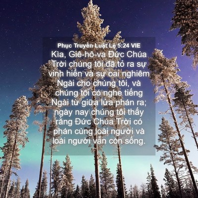 Picture 04 - Phục Truyền Luật Lệ 5:24 VIE - Kìa, Giê-hô-va Đức Chúa Trời chúng tôi - Bible Verse Picture