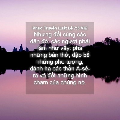 Picture 04 - Phục Truyền Luật Lệ 7:5 VIE - Nhưng đối cùng các dân đó, các ngươi - Bible Verse Picture