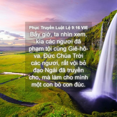 Picture 04 - Phục Truyền Luật Lệ 9:16 VIE - Bấy giờ, ta nhìn xem, kìa các ngươi đã - Bible Verse Picture