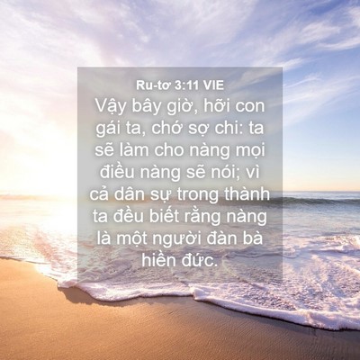 Picture 04 - Ru-tơ 3:11 VIE - Vậy bây giờ, hỡi con gái ta, chớ sợ - Bible Verse Picture