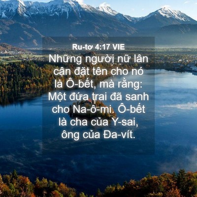 Picture 04 - Ru-tơ 4:17 VIE - Những người nữ lân cận đặt tên cho - Bible Verse Picture