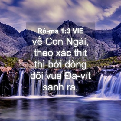Picture 04 - Rô-ma 1:3 VIE - về Con Ngài, theo xác thịt thì bởi dòng - Bible Verse Picture