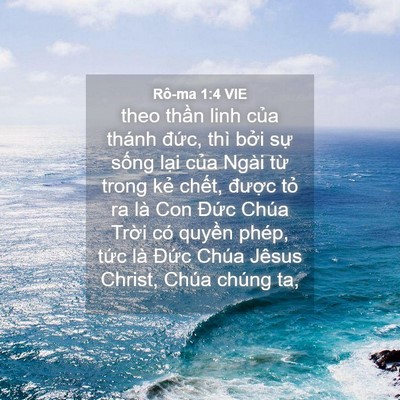 Picture 04 - Rô-ma 1:4 VIE - theo thần linh của thánh đức, thì bởi - Bible Verse Picture