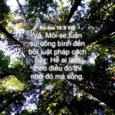 Picture 04 - Rô-ma 10:5 VIE - Vả, Môi-se luận sự công bình đến - Bible Verse Picture