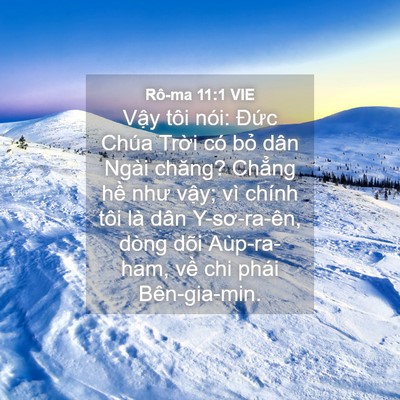 Picture 04 - Rô-ma 11:1 VIE - Vậy tôi nói: Đức Chúa Trời có bỏ - Bible Verse Picture