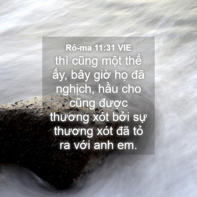 Picture 04 - Rô-ma 11:31 VIE - thì cũng một thể ấy, bây giờ họ đã - Bible Verse Picture