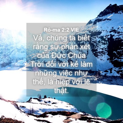 Picture 04 - Rô-ma 2:2 VIE - Vả, chúng ta biết rằng sự phán xét - Bible Verse Picture